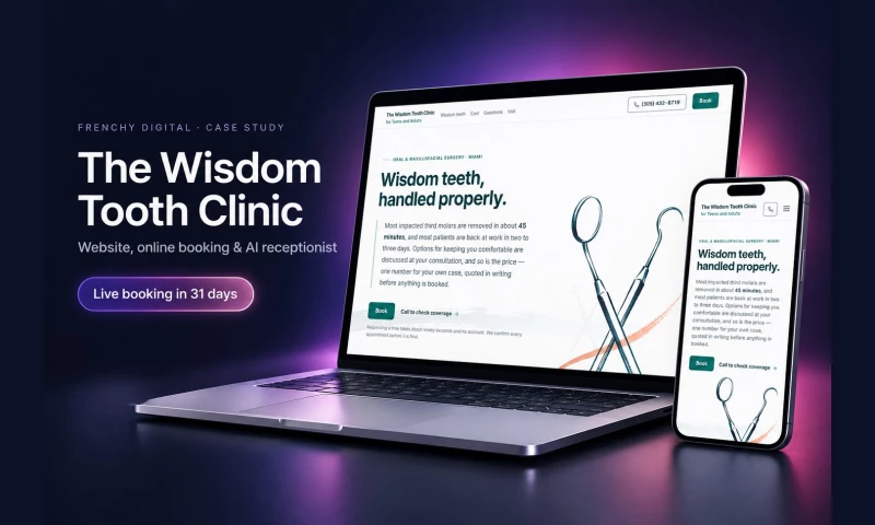 Frenchy Digital - Oral Surgery Site with Online Booking