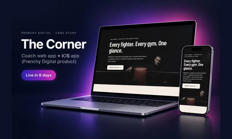 Frenchy Digital - Coaching Web App & iOS App for Fighters