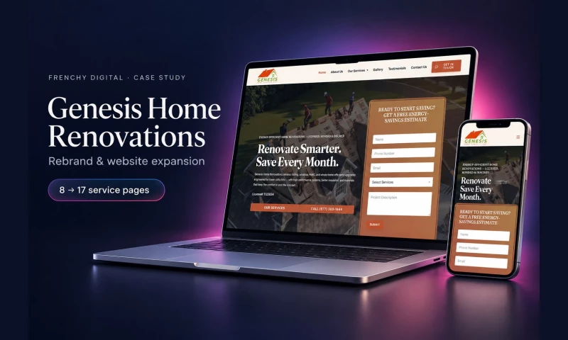 Frenchy Digital - Website for Home Renovation Contractor