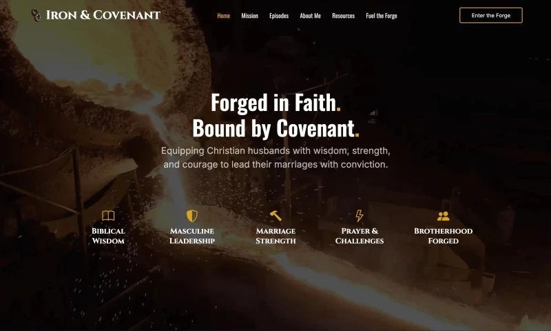 Chris Hill Consulting - Iron & Covenant — Brand, Website & Content Platform
