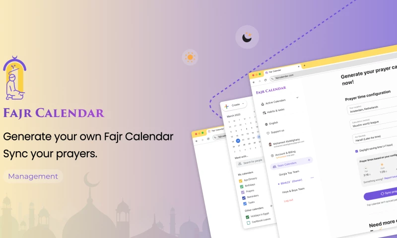 Blink22 - Fajr Calendar - Balancing Faith and Productivity