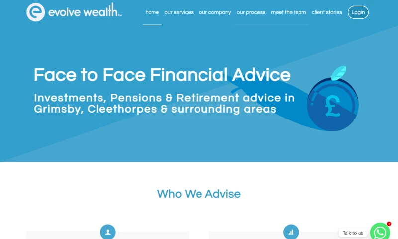 Crystal Pyramid Limited - Evolve Wealth Website Redesign