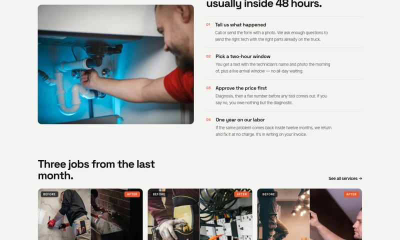 By Friday - Home services site with instant ZIP quoting