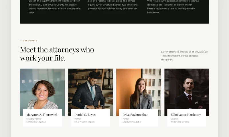 By Friday - Litigation firm site with client intake form