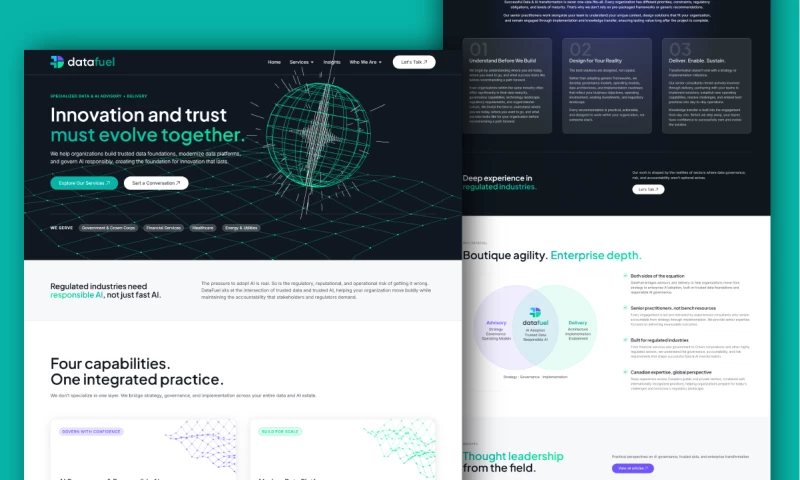 Mojo Media - Website Design for DataFuel