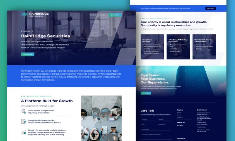 Mojo Media - Website Design for RainBridge
