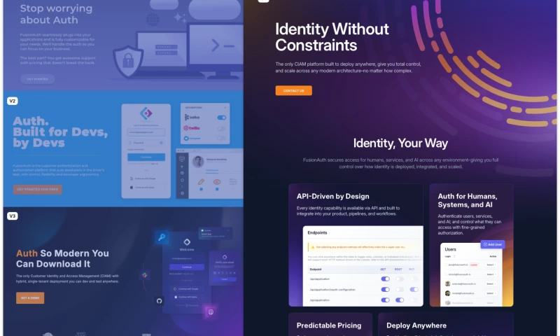 Four Eyes Designs - Startup Software Website Redesign & Development