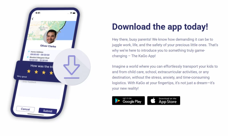 MVP1 Ventures - KaGo - Child Transport Platform