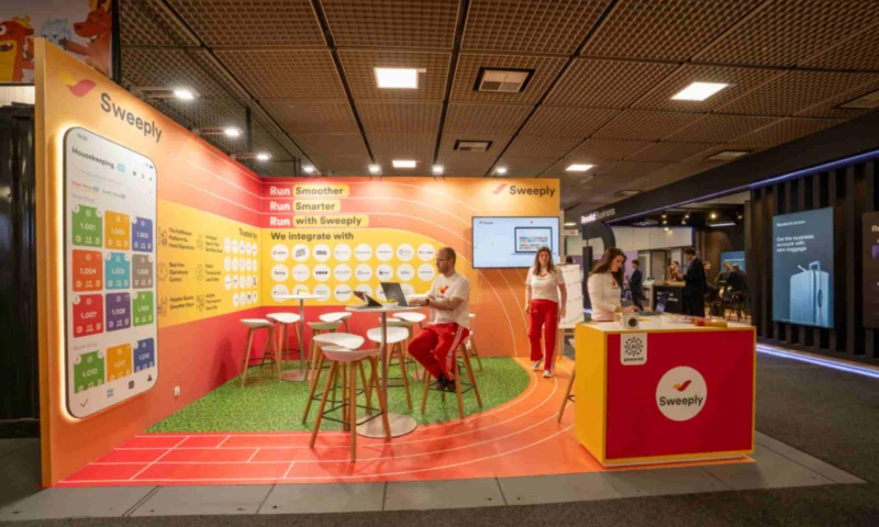 Design Desk - Refreshing a Returning ITB Berlin Stand for Sweeply on the Same Space and Budget
