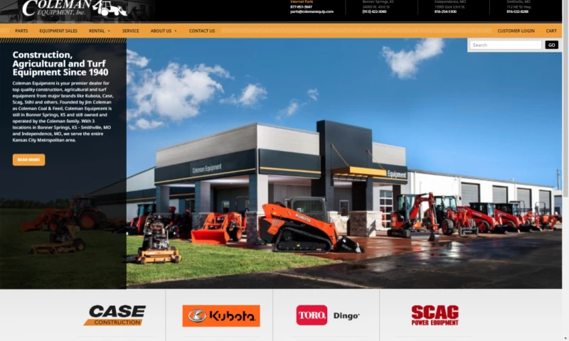 emfluence - Coleman Equipment Website Relaunch