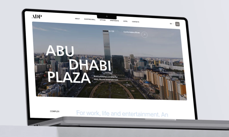 Red Collar - Abu Dhabi Plaza Corporate Website for Real Estate