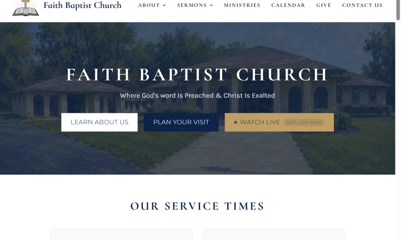 76 Design Solutions - Custom Church Website with Live Streaming and Sermon Archive