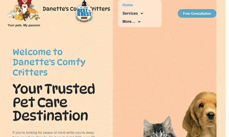 76 Design Solutions - Local Website for a Pet Care and Grooming Business
