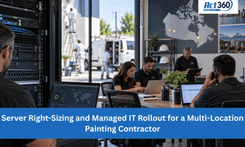 ACT360 Web & IT - Server Right-Sizing and Managed IT Rollout for a Multi-Location Contractor