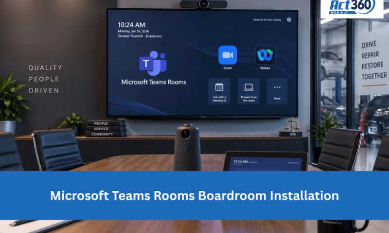 ACT360 Web & IT - Microsoft Teams Rooms Boardroom Installation