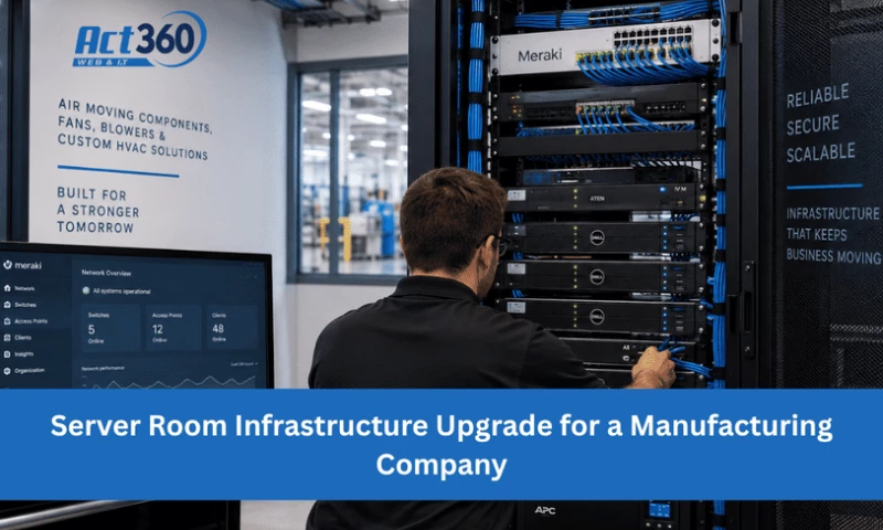 ACT360 Web & IT - Server Room Infrastructure Upgrade for a Manufacturer