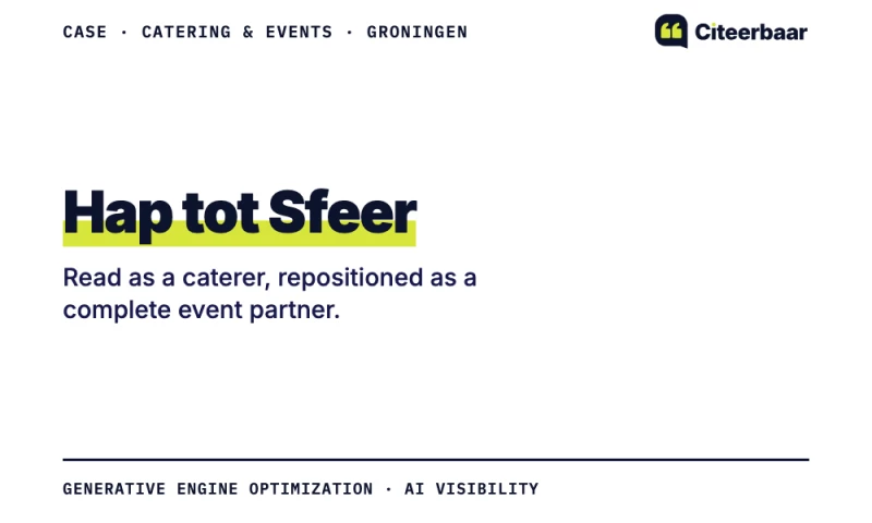 Citeerbaar - From caterer to complete event partner in AI