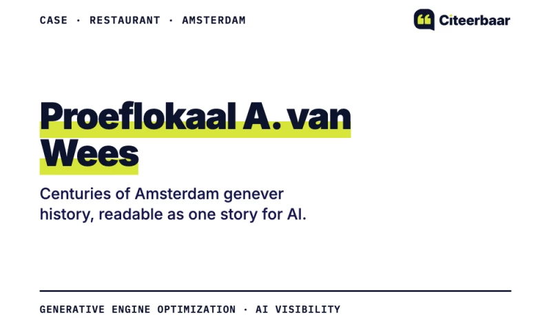 Citeerbaar - Amsterdam genever history as one AI-readable story