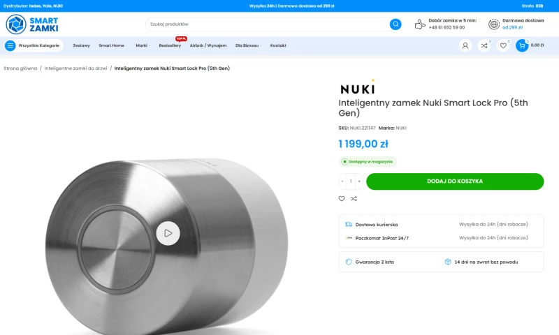 Push Agency - SmartZamki.pl Rapid MVP E-Commerce Launch in 5 Days
