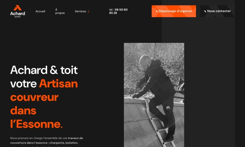 Actif Digital - Website creation and Google Ads for a roofing company