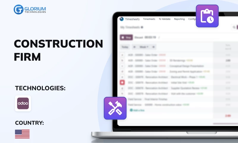 Glorium Technologies - 2x Faster Supplier Response with Odoo Construction