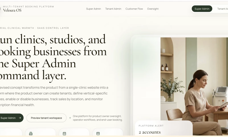 ArchAiweb - Multi-branch Clinic & Studio Booking SaaS