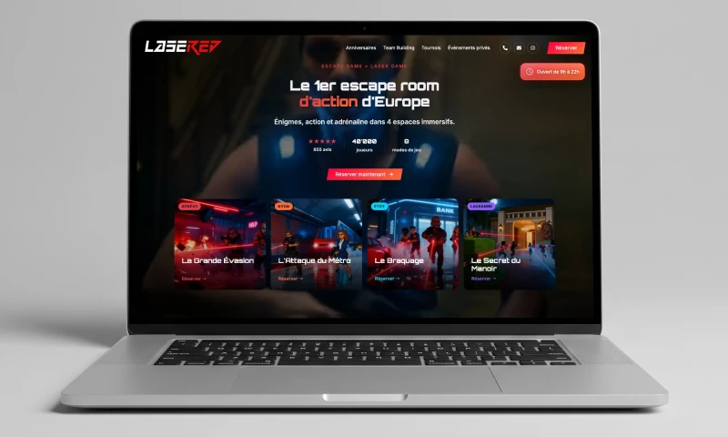 Stefan Dacey - LaseRed — plateforme immersive et croissance mesurée (5 sites)