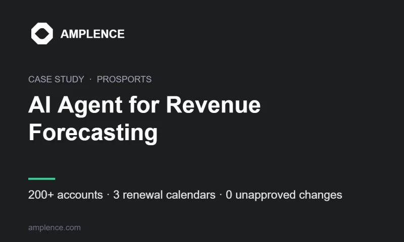 Amplence - AI Agent for Revenue Forecasting