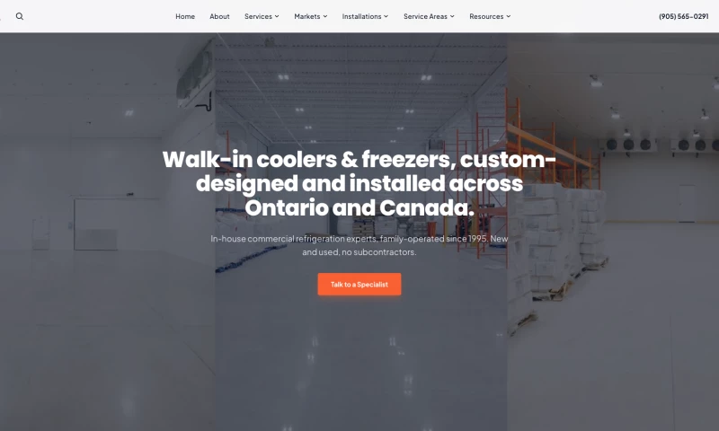 Built to Rank - Commercial Refrigeration Website + 3D Configurator