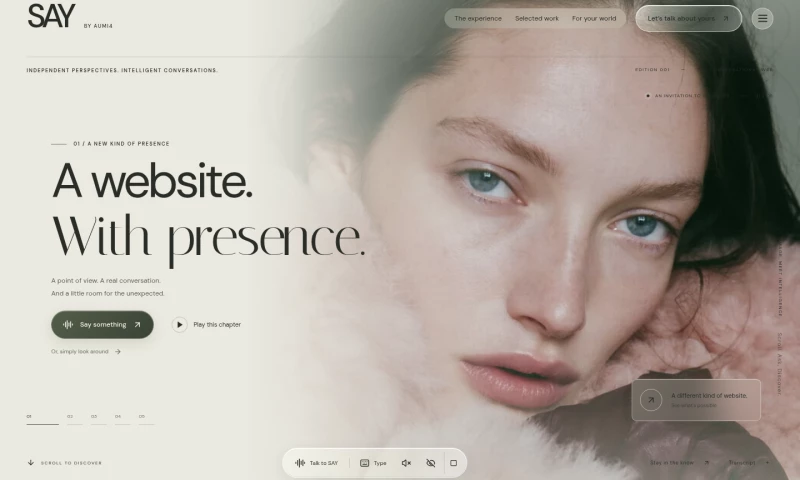 Lead Agents Studio - SAY (Flagship) — a website you can talk to