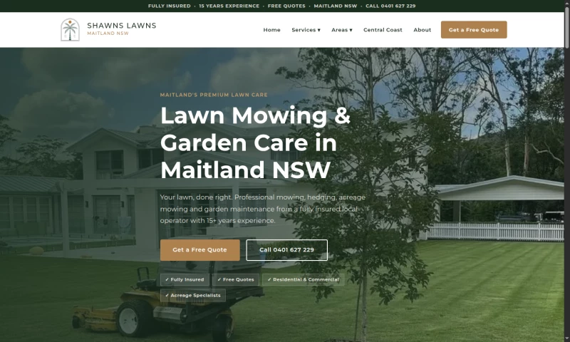 Rod Fernandez Design - Lawn care site that turns searches into quotes