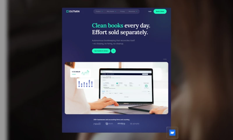 GVD Studio - Outmin: Full Webflow Development