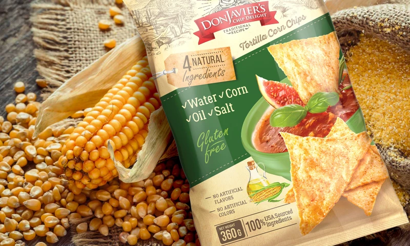 GarryVeda Design Bureau - Don Javier's Tortilla Corn Chips Packaging Design