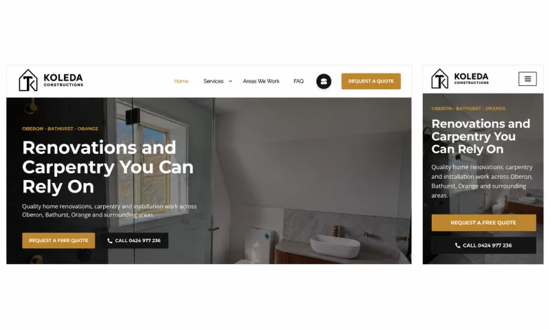 Easy Flow Web Design - Koleda Constructions