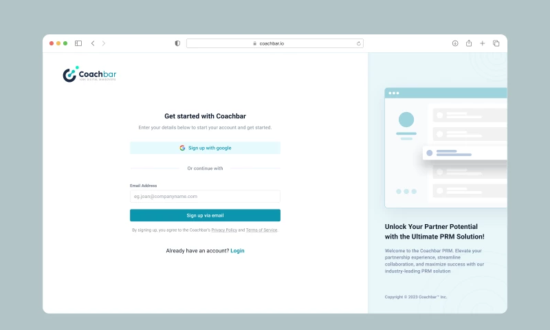 Creative Boxx - Coachbar - B2B SaaS Product