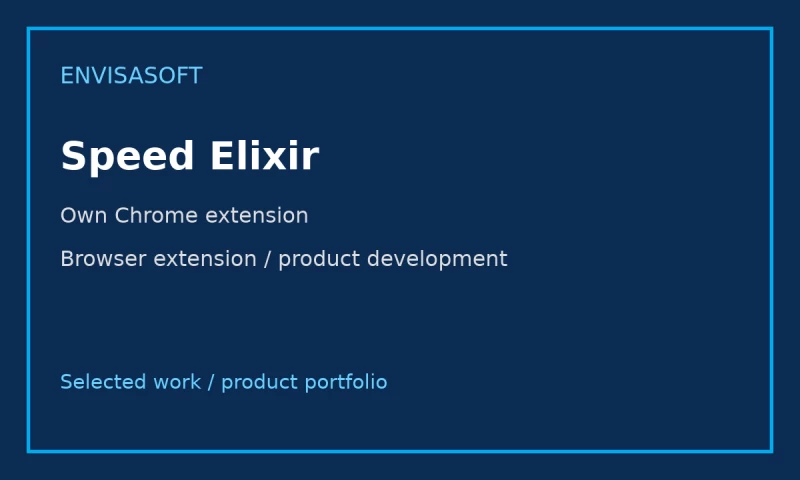 EnvisaSoft - Speed Elixir