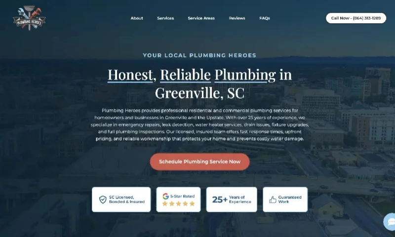 Dean Design - Plumbing Heroes Website