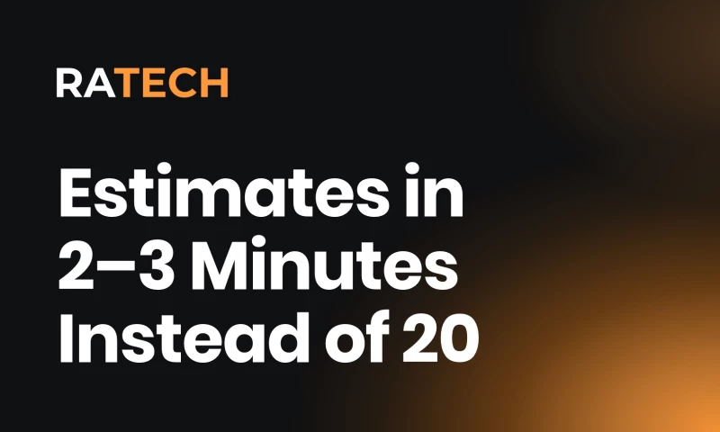 Ratech - Estimating Automation Saves 325 Hours a Year for a Concrete Cutting Contractor