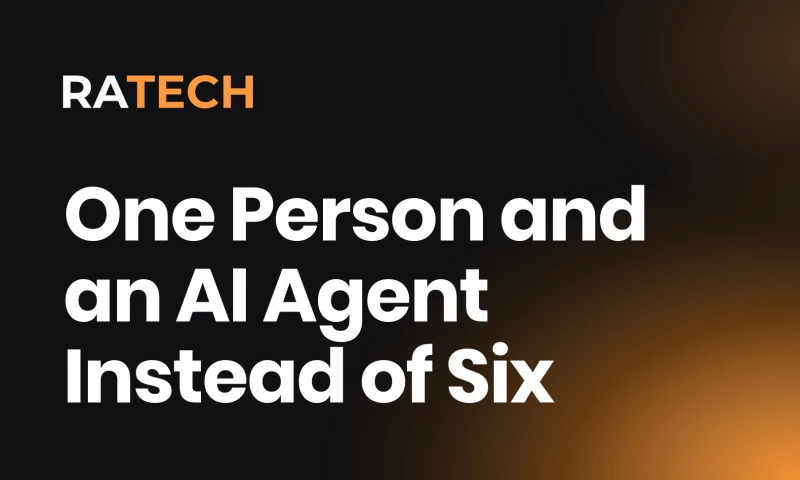 Ratech - AI Sales Agent Handles 90% of Inbound Workload for a Software Company