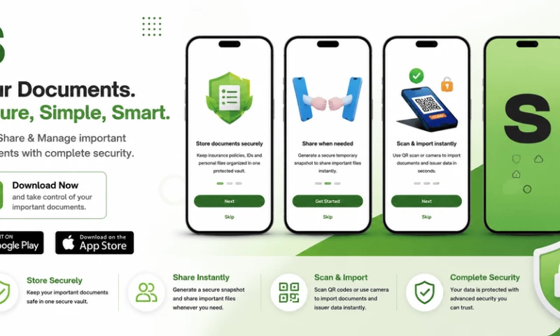 DotLinker Technologies Private Limited - 44 Snapshot - Secure Digital Wallet for Important Documents