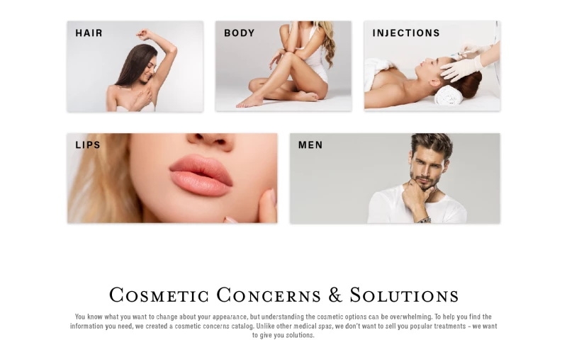 WebXd - Aesthetica Medical Spa Website Redesign