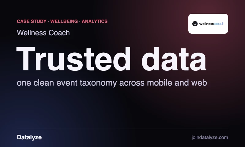 Datalyze - Rebuilding trust in analytics data