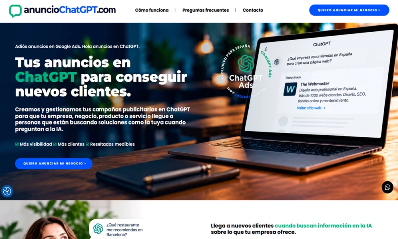The Webmaster - anuncioChatGPT