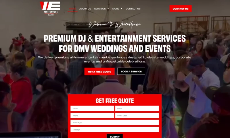 Best Fit Digital - Whitehouse Entertainment SEO