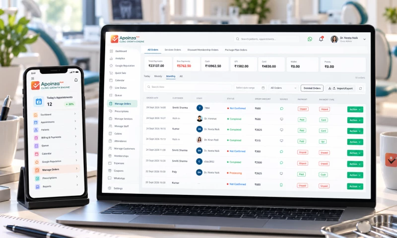 Nestcraft Design - Apoinza Plus -Clinic Management & Growth Platform