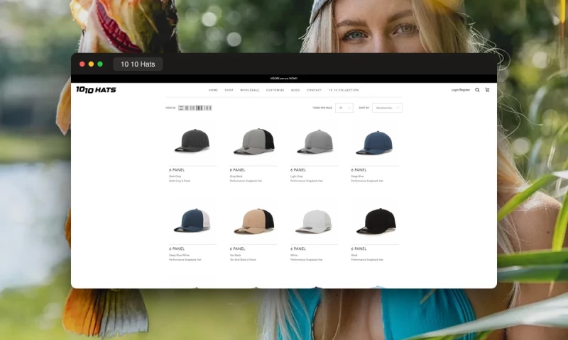 Blinix Solutions - 10 10 Hats, headwear store built for fast browsing and easy checkout