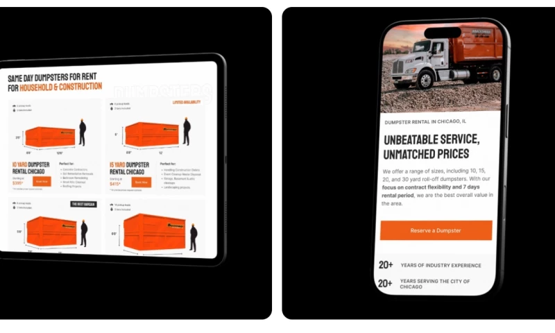 Comrade Digital Marketing - Website Redesign for a Waste Management Company