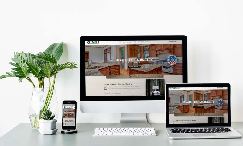 HyperX Design - Custom Web Development & SEO Services (Spencer Cabinetry)