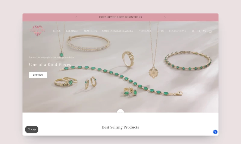 Tripster Developers - Queen of Gemz: fine jewelry store revamp on Shopify