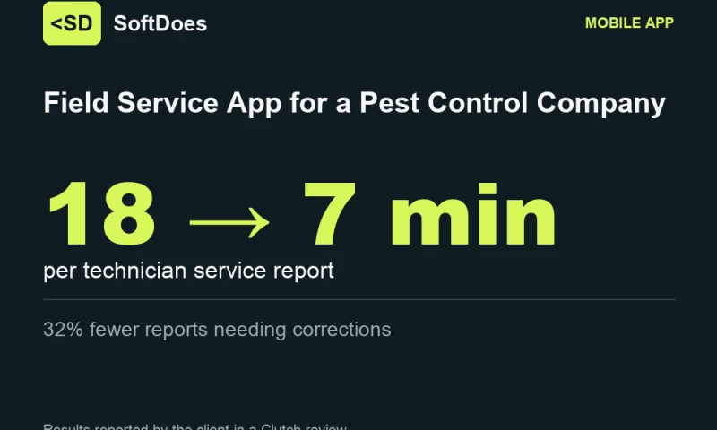 SoftDoes - Field Service App for a Pest Control Company